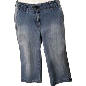 Jeans, Talbots Womens Capri Jeans, Size 2P, Blue.